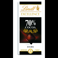 Lindt 瑞士莲 特醇排装70%黑巧克力 100g 法国进口