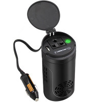 POTEK车载逆变器12v转220v 车载电源转换器150W大功率逆变器车载充电器汽车插座