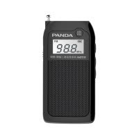 熊猫(PANDA)6203小型立体声插电式充电插卡听戏收音机迷你便携老人袖珍随身听插卡音箱 黑色