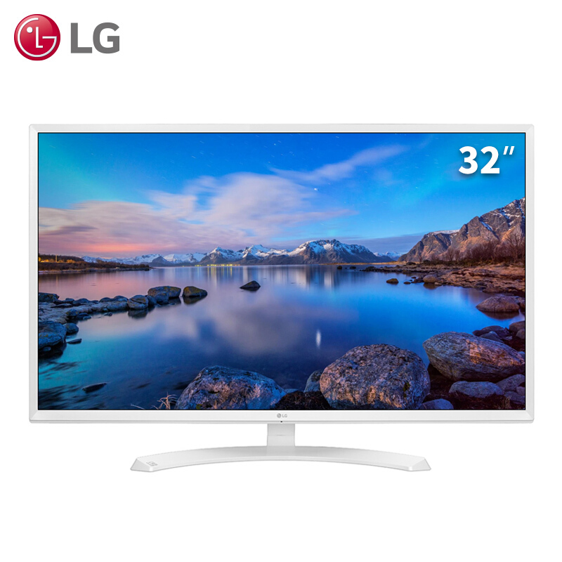 LG 32MP58HQ-W 31.5英寸高清IPS液晶电脑显示器办公家用监控可壁挂