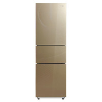 美的(Midea)BCD-218TGM 218升 钢化玻璃 分类保鲜 节能静音 家用租房三门冰箱