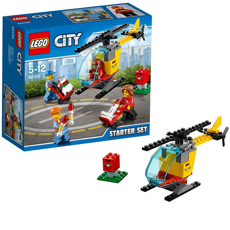 LEGO乐高 City Airport -城市系列 -机场入门套装60100 50-100块 6-14岁 塑料玩具