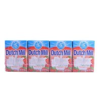 泰国进口 达美(Dutch Mill)草莓味酸奶饮品90ml*4