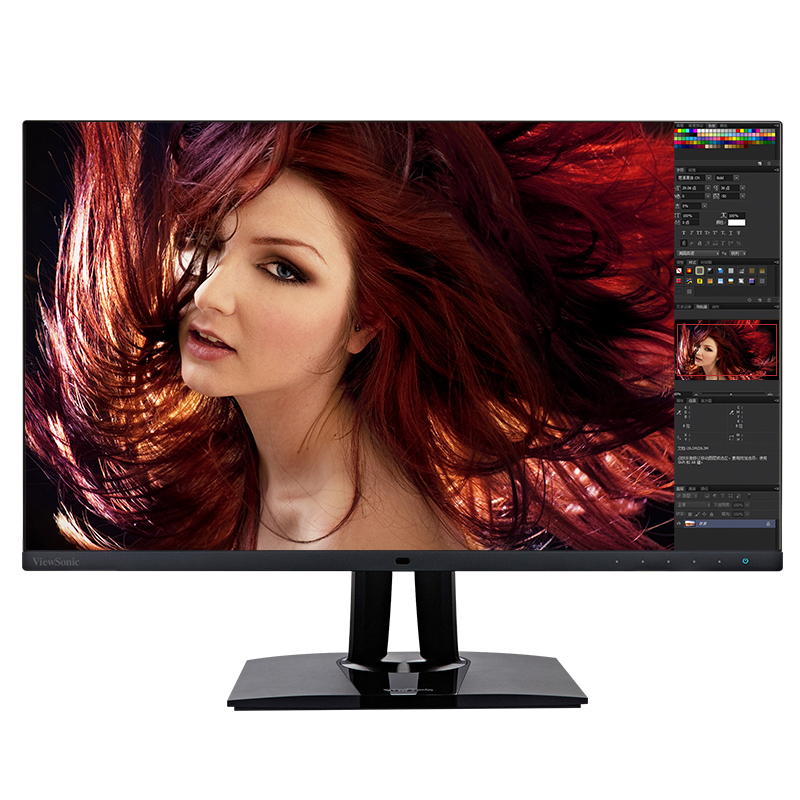 优派VP2771 27英寸2K硬件校准专业色彩管理IPS显示器 2K高分 硬件校准 一屏双色域