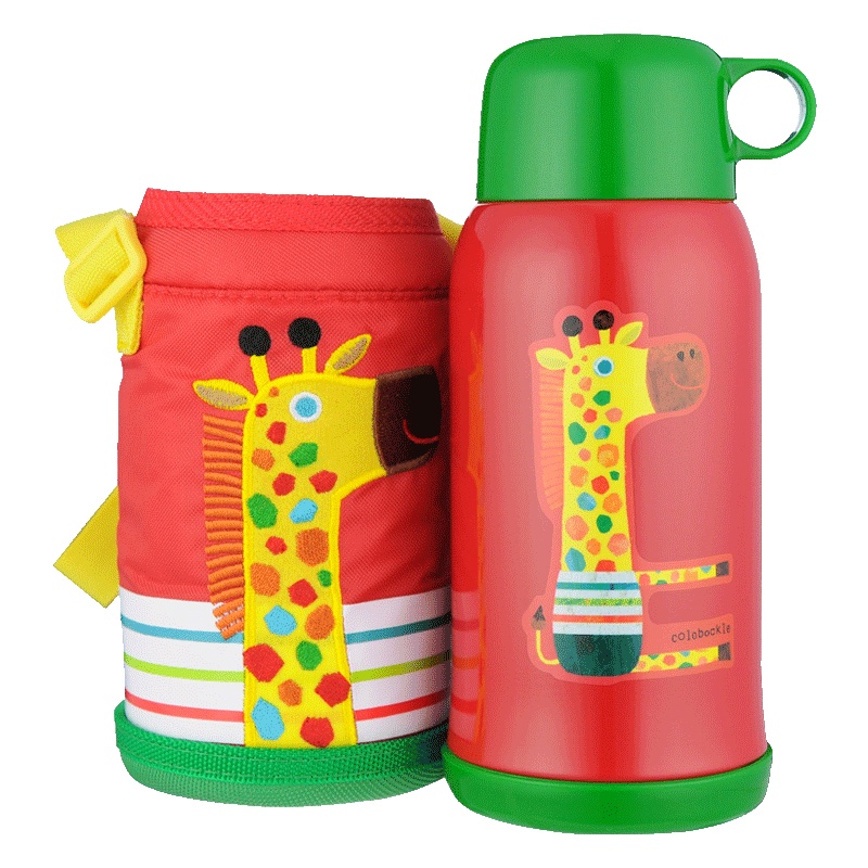 虎牌(tiger)儿童保温杯MBJ-C06C 卡通保冷杯 食品级304不锈钢内胆真空学生水壶杯子 长颈鹿CG 600ML