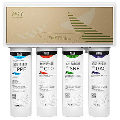海尔(Haier)净水器 家用直饮 100G大通量 可壁挂纳滤反渗透纯水机(高净版)