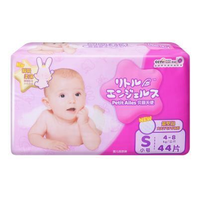 [苏宁自营]贝丽天使(PetitAiles)瞬吸柔薄纸尿裤系列S码44片(4kg-8kg)