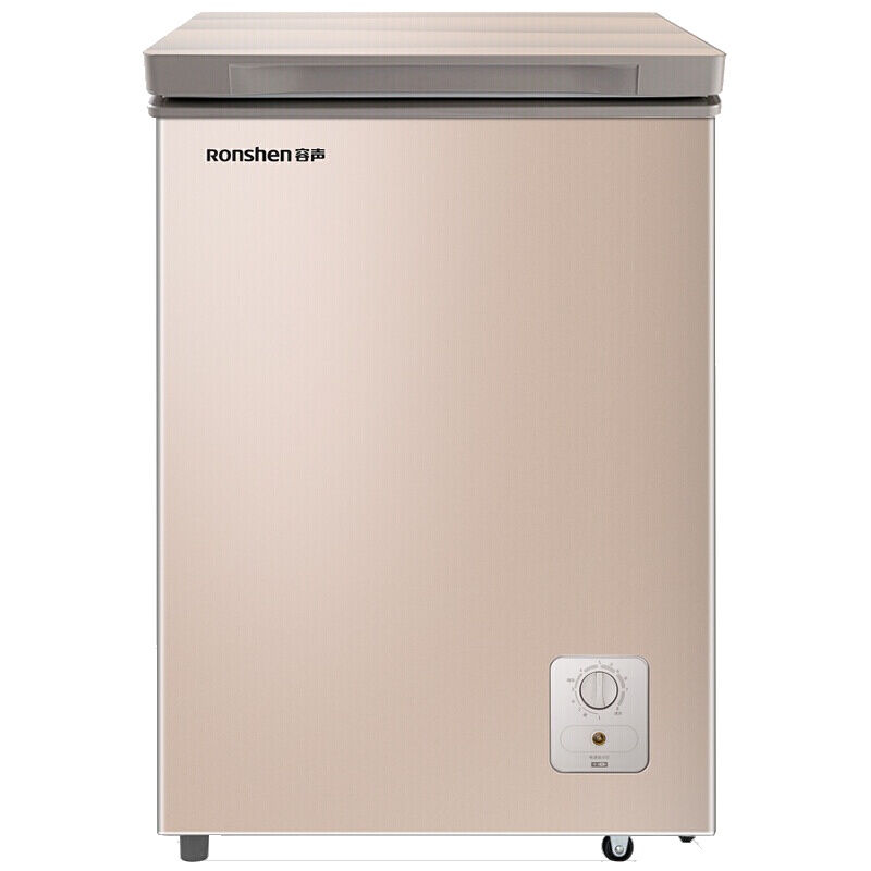 容声(Ronshen) 100升 顶开门冰柜 节能小型冷柜 单温一级能效彩晶玻璃家用BD/BC-100MG/A