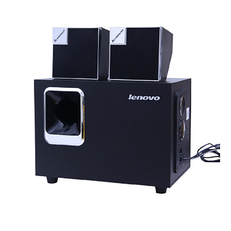 联想(Lenovo) C1535 台式机笔记本通用电脑音箱 USB供电木质多媒体小音响 2.1低音炮