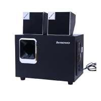 联想(Lenovo) C1535 台式机笔记本通用电脑音箱 USB供电木质多媒体小音响 2.1低音炮