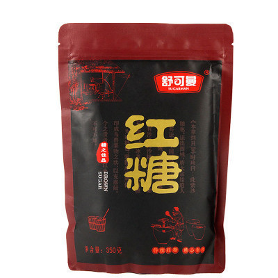 舒可曼红糖350克/袋装 食糖 传统工艺 冲饮调味品 舒可曼(SUGARMAN)出品 国产