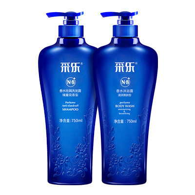 采乐（caile）香水祛屑洗发露瑰蜜花香型750ml+采乐香水沐浴露滋润美肤型750ml
