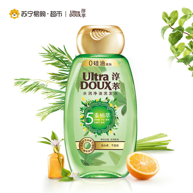 淳萃(UltraDOUX)5重植萃水润净油洗发水200ml