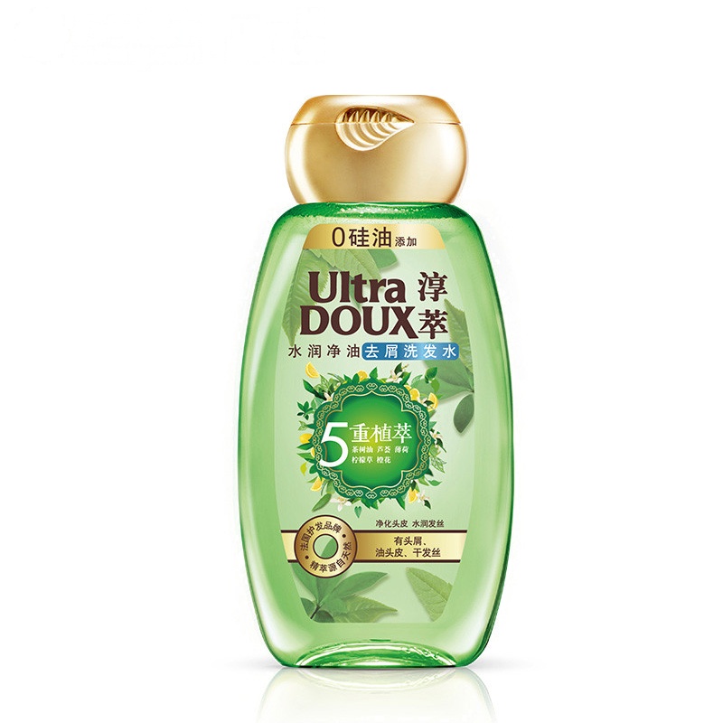 淳萃(UltraDOUX)5重植萃水润净油去屑洗发水200ml