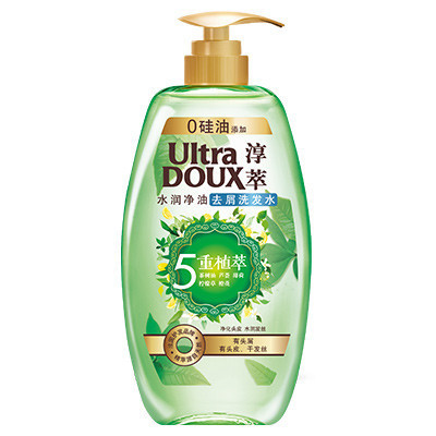 淳萃(UltraDOUX)5重植萃水润净油去屑洗发水700ml