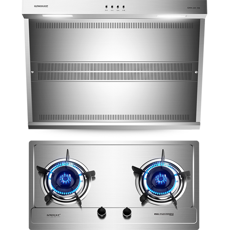 光芒(GOMON)侧吸式静音除味触控式抽油烟机燃气灶烟灶套餐CXW-226-39A+500X·S 13立方 天然气