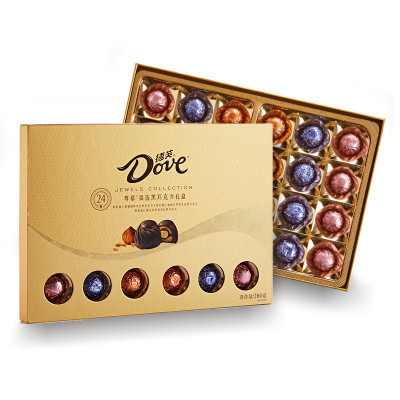 德芙 (Dove)巧克力 尊慕礼盒280g礼盒装送礼休闲零食