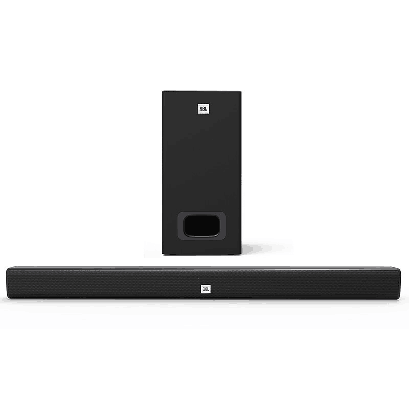 JBL STV125 无线回音壁系统 蓝牙音响 低音炮 Soundbar 条形音箱 家庭影院电视音响 黑色