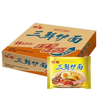 华丰 三鲜伊面单包78g*24整箱