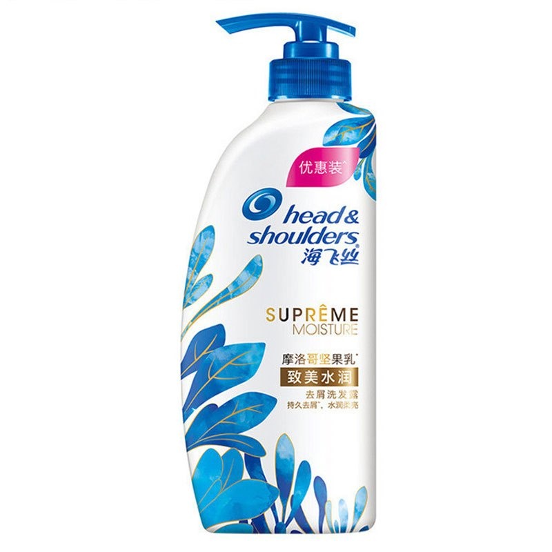 海飞丝(Head & Shoulders)无硅油去屑洗发露致美水润型450ml优惠装 宝洁出品