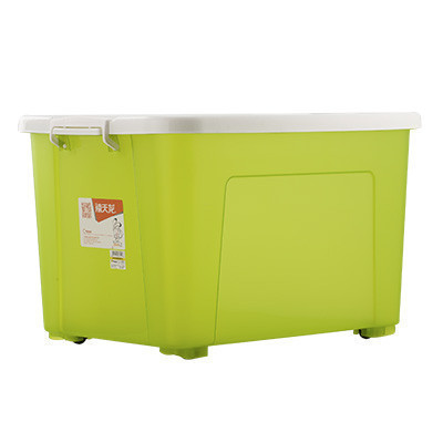 禧天龙citylong加厚超大收纳整理箱衣物环保储物箱玩具箱80L 随机颜色