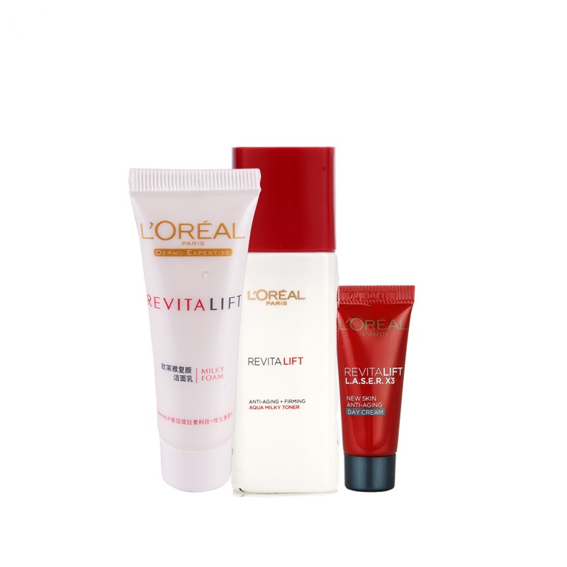 欧莱雅(LOREAL)复颜3件套赠品(洁面膏15ml+日霜5ml+柔肤水22ml)(赠品请勿单独购买)