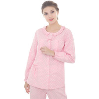 添香月子服加厚纯棉绒布孕妇睡衣产妇哺乳睡衣孕妇家居服套装 20122C