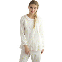 添香加厚纯棉绒布月子服孕妇产后喂奶哺乳衣长袖睡衣居家服 20143