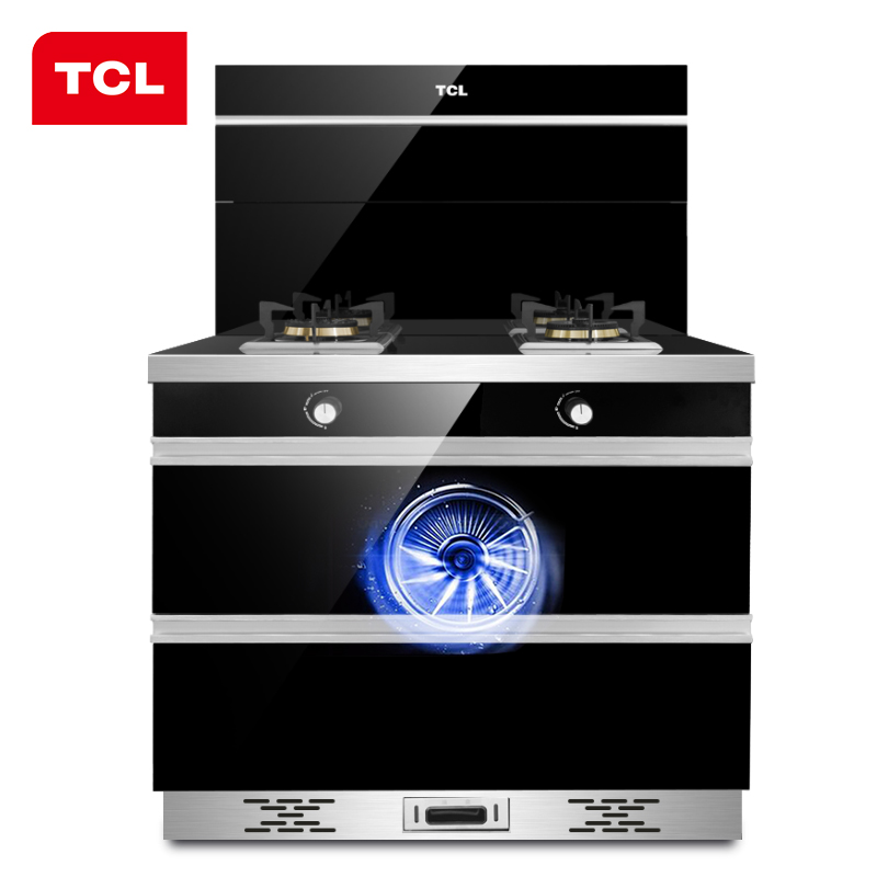 TCL JC14 侧吸式 大火力 抽油烟机燃气灶消毒柜 环保灶 触控式 集成灶厨房 支持天然气/液化气 18 集成灶