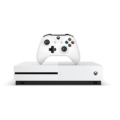 微软(Microsoft) Xbox One S 游戏机(500G 家庭娱乐游戏主机 普通版 白色)