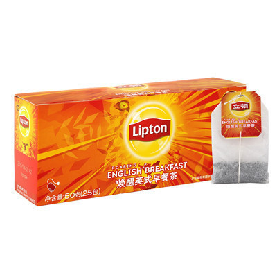 立顿Lipton 乌龙茶 福建高山茶叶 袋泡茶包 1.8g*25包(新老包装随机发货)