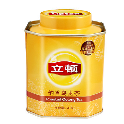 立顿(Lipton)韵香乌龙茶50g 罐装 散茶 茶叶