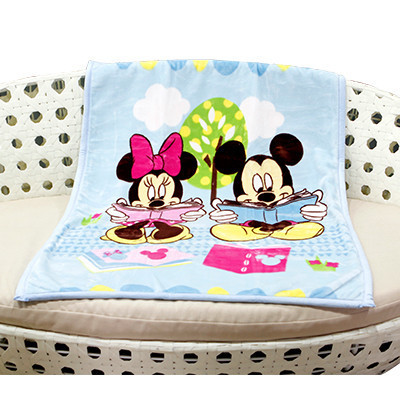 Disney迪士尼婴儿毛毯新生儿童双层加厚拉舍尔毯子宝宝礼盒100*140cm