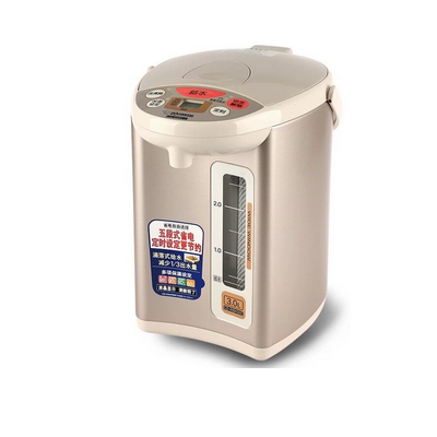 象印(ZO JIRUSHI) CD-WBH30C 日本象印正品家用保温电热水瓶不锈钢快速加热电热水壶 粉棕色 3L