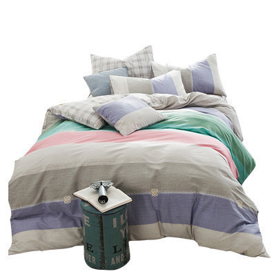 吉祥三宝(Geely Sambo)家纺 全棉斜纹印花四件套床上用品床单被套 时尚元素