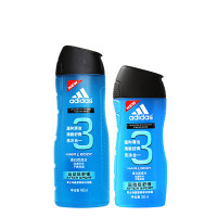 阿迪达斯男士功能型香波沐浴露套装(运动后舒缓)400ml+250ml 男士沐浴露 Adidas