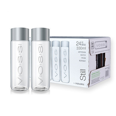 VOSS 芙丝饮用天然泉水(不含气)ST 330ml*24 塑料瓶 挪威进口饮用水