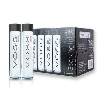 VOSS 芙丝苏打水饮料(含气)SP 375ml*24 玻璃瓶 挪威进口饮用水