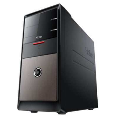 海尔(Haier)新极光D7-SN台式电脑主机(I5-6400 8G 1TB 核芯 黑色 win10)