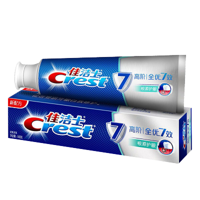 佳洁士(Crest)全优7效根源护龈牙膏140g(新老包装 随机发货) 维护牙龈健康 勤刷牙 提高口腔抵抗力