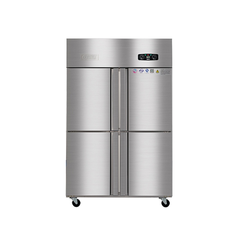 欧驰宝(OUCBOLL)四门双温大容量不锈钢冰柜 商用冷柜 冷藏冷冻保鲜柜 商用冰柜 厨房冰箱 不锈钢厨房冰箱