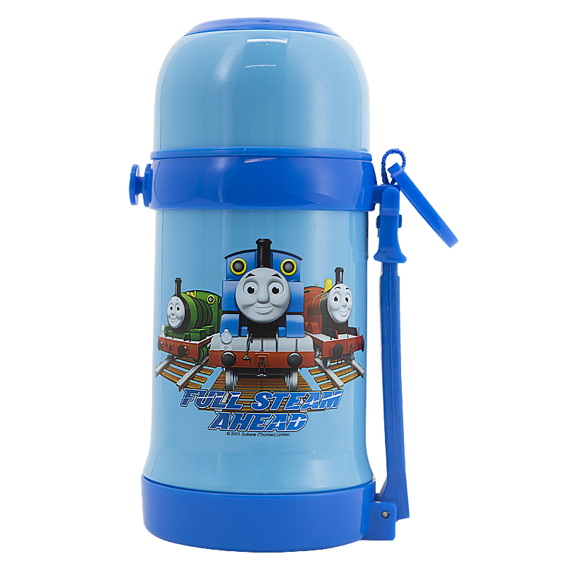 [苏宁自营]儿童不锈钢保温杯真空杯托马斯&朋友 隐形背带双盖保温杯4353TM