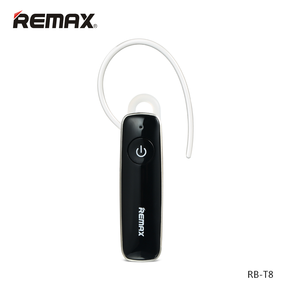 睿量(REMAX) T8商务蓝牙耳机 蓝牙4.1通用型音乐通话耳机 耳挂式 黑色
