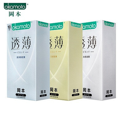 【苏宁超市】岡本(okamoto)日本进口岡本安全避孕套透薄系列冰感水润无感透气新透薄组合30片装