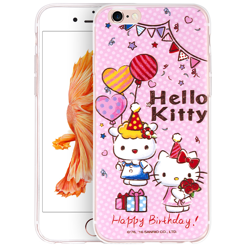 优加 iPhone6/6plus苹果6S/6plus手机壳/手机套/保护壳/保护套Hello Kitty卡通硅胶防摔软壳