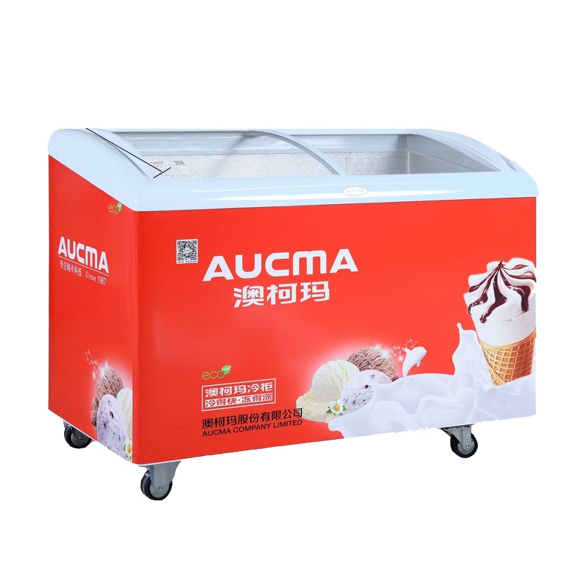 澳柯玛(Aucma)338升展示柜商用冰柜冷柜冰淇淋柜雪糕冷冻柜大冷冻力超市优选SC/SD-338