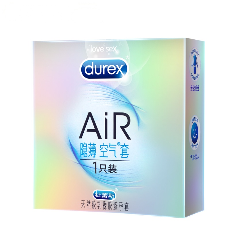 杜蕾斯(Durex) 避孕套 AiR隐薄空气套1只装 超薄型安全套套 男用成人情趣计生用品byt