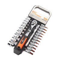 [苏宁自营]工具家24件10mm系列 AS004-024G汽修套筒系列组套 快速棘轮扳手套装 机修工具 汽修工具