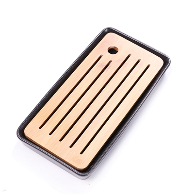 艺宏堂茶具茶盘 艺宏堂实木茶盘托盘排水蓄水茶台 长方形干泡茶盘