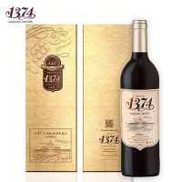 法国原瓶进口 1374乐朗干红葡萄酒 750ml单支装 礼盒装